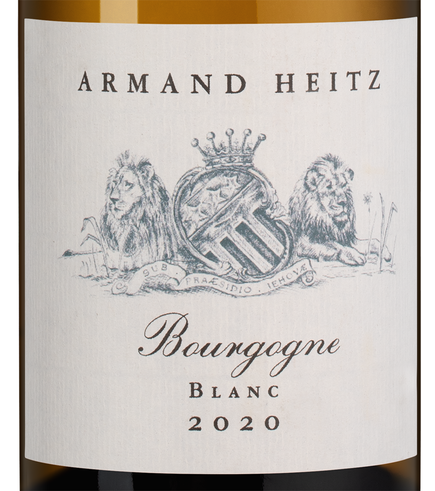 Вино Bourgogne Chardonnay, Armand Heitz, 2020, (141456), Франция, Бургундия, белое, сухое, 0.75 л, Бургонь Шардоне, цена 8490 рублей