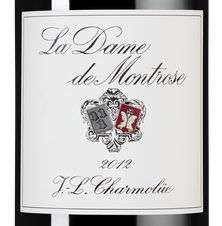 Вино La Dame de Montrose, (138104), красное сухое, 2012 г., 1.5 л, Ла Дам де Монроз цена 21190 рублей