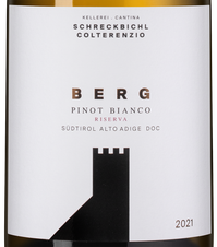 Вино Pinot Bianco Berg, (145638), белое сухое, 2021 г., 0.75 л, Пино Бьянко Берг цена 5790 рублей