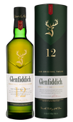 Виски 12 лет выдержки Glenfiddich  Malt Scotch Whisky 12 YO в подарочной упаковке