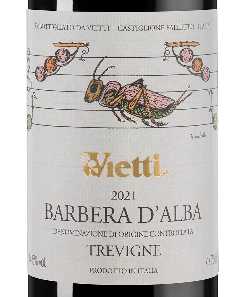 Вино Barbera d'Alba Tre Vigne, Vietti, 2021, (145259), Италия, Пьемонт, красное, сухое, 0.75 л, Барбера д'Альба Тре Винье, цена 6990 рублей