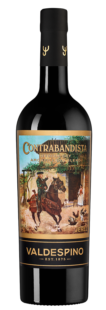 Херес Amontillado Contrabandista, Valdespino, (132785), Испания, Андалусия, 0.75 л, Амонтийадо Контрабандиста, цена 4990 рублей