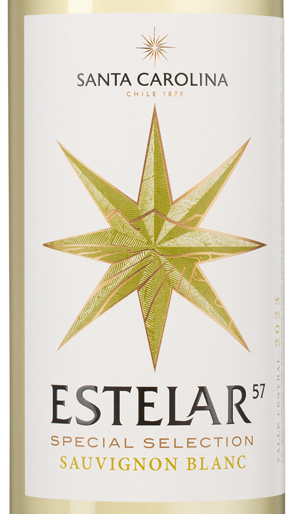Вино Estelar Sauvignon Blanc, Santa Carolina, 2025, (158292), Чили, Центральная Долина, белое, сухое, 0.75 л, Эстелар Совиньон Блан, цена 1043 рублей