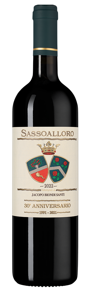 Вино Sassoalloro, Castello di Montepo di Jacopo Biondi Santi, 2022, (151972), Италия, Тоскана, красное, сухое, 0.75 л, Сассоаллоро, цена 6990 рублей