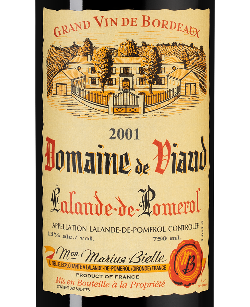 Вино Domaine de Viaud (Lalande-de-Pomerol), 2001, (153803), Франция, Бордо, красное, сухое, 0.75 л, Домен де Вио, цена 8490 рублей