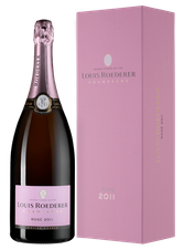Шампанское Louis Roederer Brut Rose, (123294), gift box в подарочной упаковке, розовое брют, 2011 г., 1.5 л, Розе Брют цена 44990 рублей