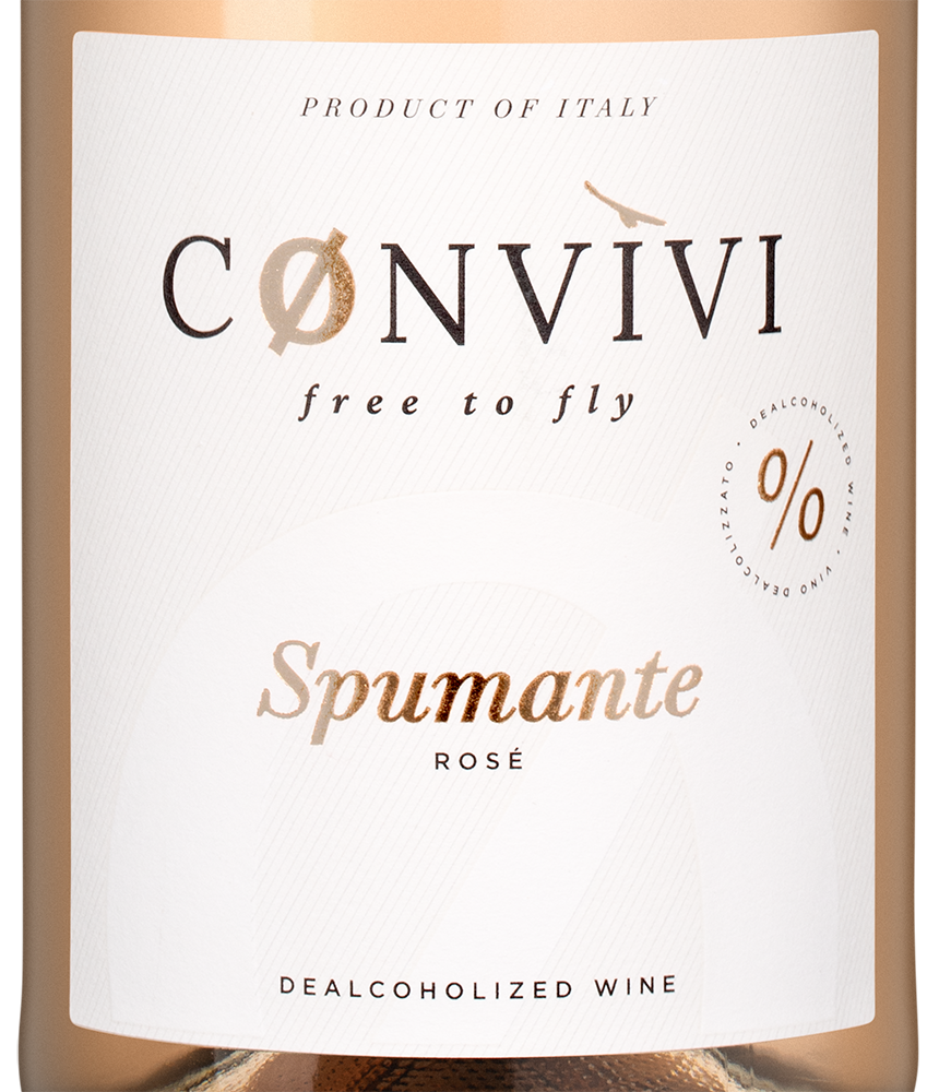 Игристое вино безалкогольное Spumante Rose, Convivi, (154817), Италия, Фриули-Венеция-Джулия, 0.75 л, Спуманте Розе Безалкогольное, цена 2093 рублей
