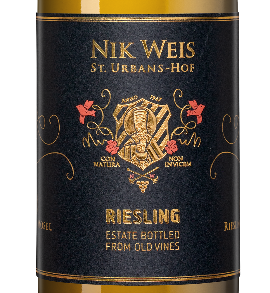 Вино Riesling Old Vines Mosel, Nik Weis St. Urbans-Hof, 2022, (142685), Германия, Мозель, белое, полусладкое, 0.75 л, Рислинг Олд Вайнс Мозель, цена 2993 рублей