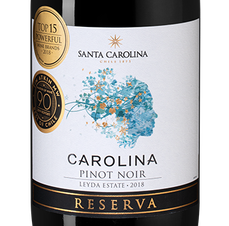 Вино Carolina Reserva Pinot Noir, (116472), красное сухое, 2018 г., 0.75 л, Каролина Ресерва Пино Нуар цена 1490 рублей