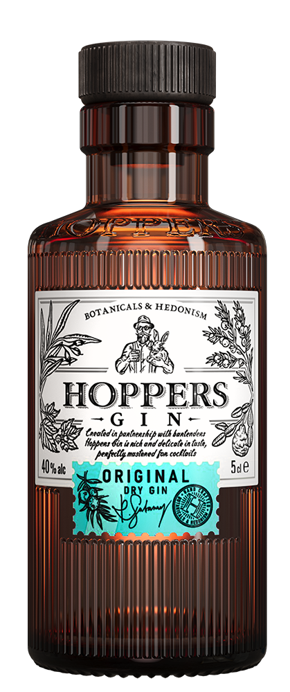 Джин Hoppers Original Dry, 0.05л, (154425), Россия, 0.05 л, Хопперс Ориджинал Драй, цена 290 рублей