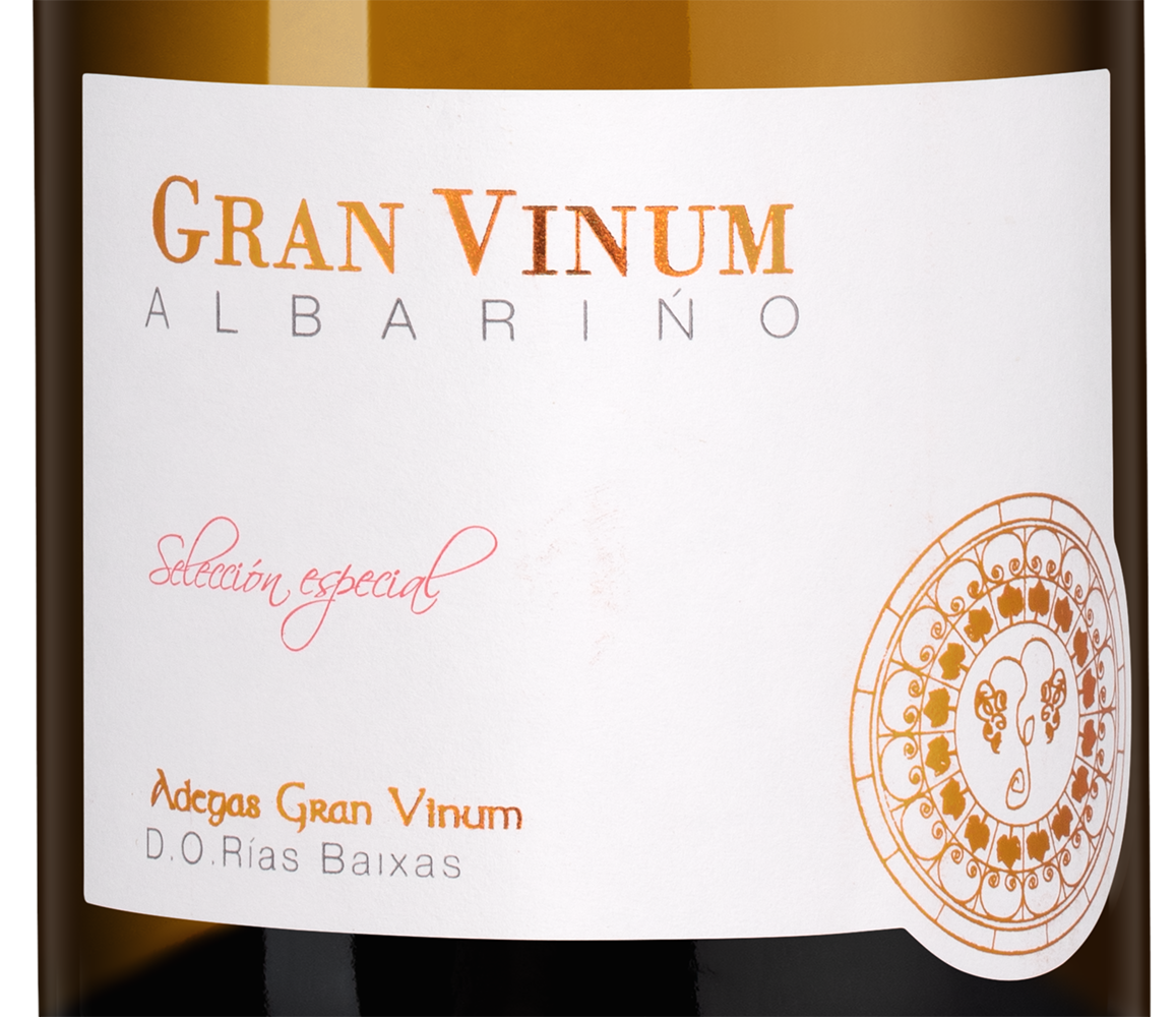 Вино Albarino Gran Vinum, Adegas Gran Vinum, 2023, (147943), Испания, Галисия, белое, сухое, 0.75 л, Альбариньо Гран Винум, цена 6290 рублей