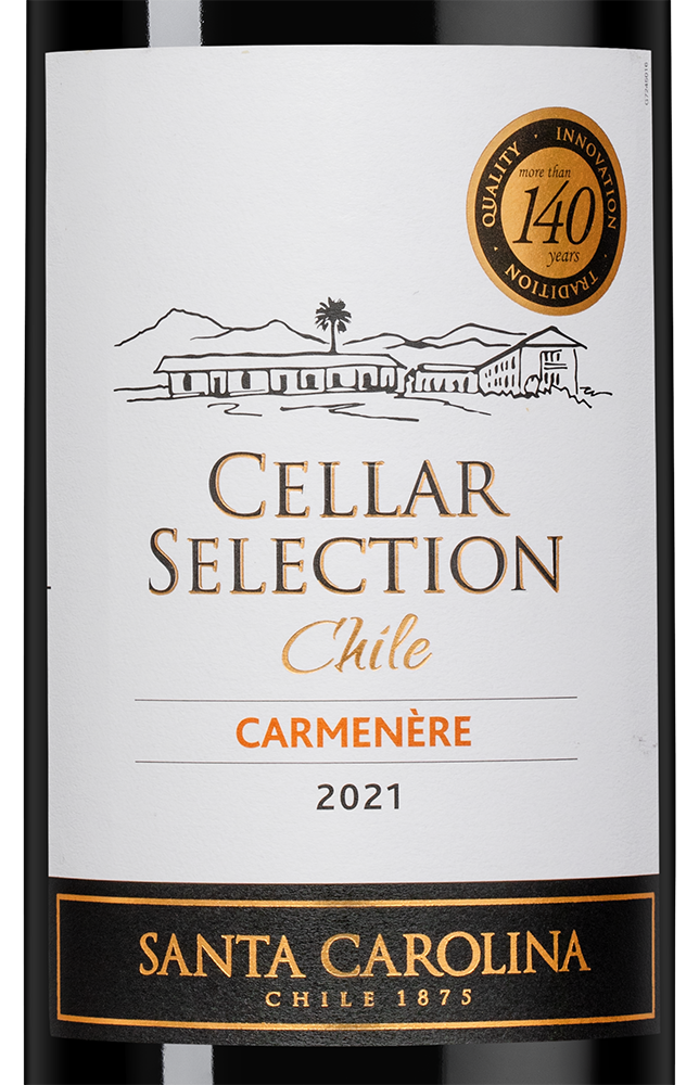 Вино Cellar Selection Carmenere, Santa Carolina, 2022, (142245), Чили, Центральная Долина, красное, полусухое, 0.75 л, Селлар Селекшн Карменер, цена 1190 рублей