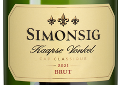 Шампанское и игристое вино из винограда шардоне (Chardonnay) Kaapse Vonkel Brut в подарочной упаковке