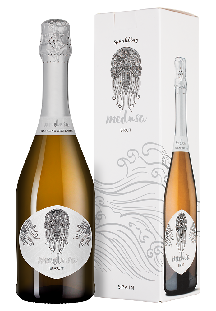 Игристое вино Medusa Brut в подарочной упаковке, Felix Solis, 2021, (145284), Испания, белое, брют, 0.75 л, Медуса Брют, цена 2040 рублей