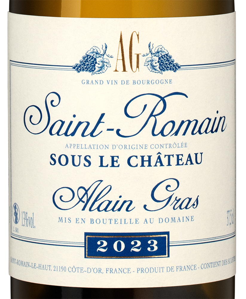 Вино Saint-Romain Blanc, Domaine Alain Gras, 2023, 0.375л, (155277), Франция, Бургундия, белое, сухое, 0.375 л, Сен-Ромен Блан, цена 9490 рублей