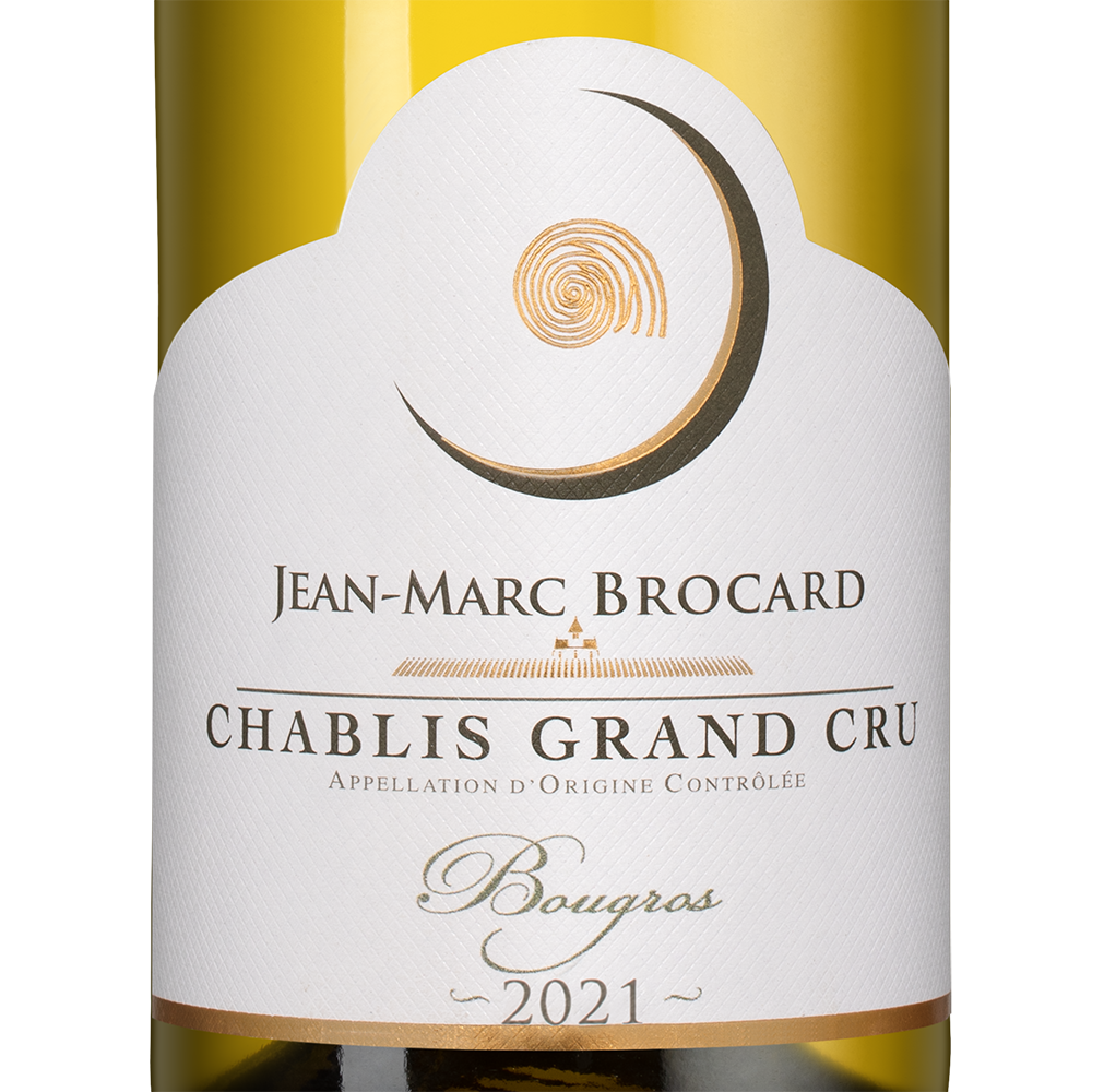 Вино Chablis Grand Cru Bougros, Jean-Marc Brocard (Domaine Sainte-Claire), 2021, (143776), Франция, Бургундия, белое, сухое, 0.75 л, Шабли Гран Крю Бугро, цена 22490 рублей
