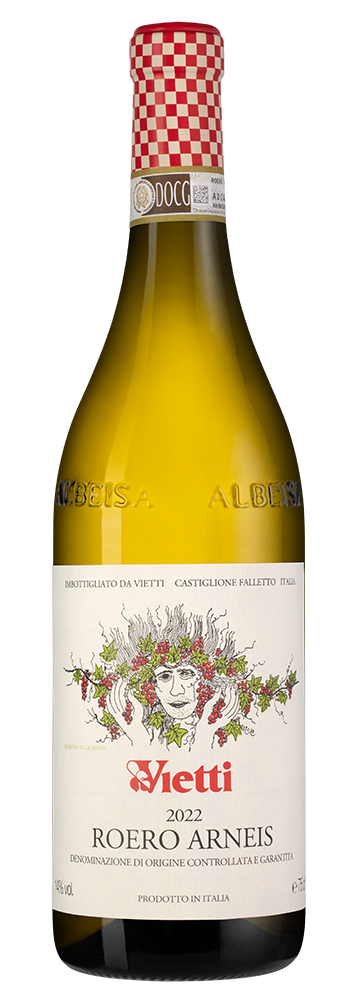 Вино Roero Arneis, Vietti, 2022, (142363), Италия, Пьемонт, белое, сухое, 0.75 л, Роэро Арнеис, цена 6490 рублей