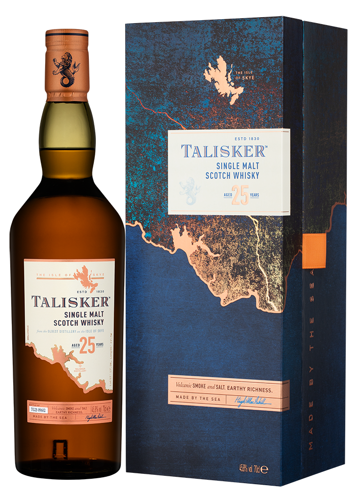 Виски Talisker 25 Years в подарочной упаковке, (156023), Шотландия, 0.7 л, Талискер 25 Лет, цена 57990 рублей