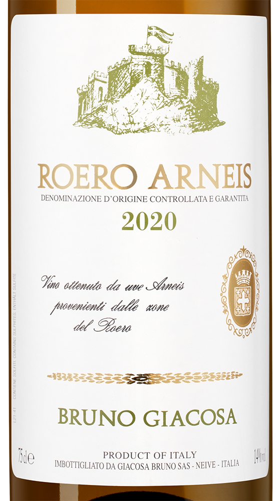 Вино Roero Arneis, Bruno Giacosa, 2020, (128866), Италия, Пьемонт, белое, сухое, 0.75 л, Роэро Арнеис, цена 9490 рублей