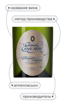 Игристое вино Grande Cuvee 1531 Blanquette de Limoux, (150483), белое брют, 0.75 л, Гранд Кюве 1531 Бланкет де Лиму цена 2790 рублей