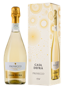 Игристое вино Casa Defra Prosecco Spumante Brut в подарочной упаковке