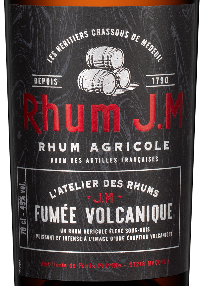 Ром Rhum J.M Atelier Fumee Volcanique, (141313), Франция, Мартиника, 0.7 л, Ром Джей Эм Ательер Фумэ Волканик, цена 8290 рублей