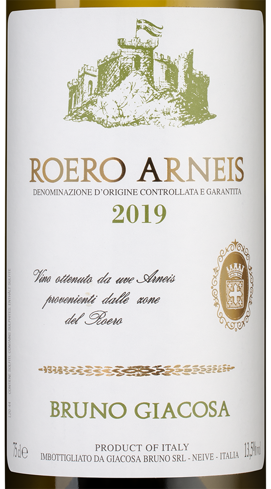 Вино Roero Arneis, Bruno Giacosa, 2019, (123637), Италия, Пьемонт, белое, сухое, 0.75 л, Роэро Арнеис, цена 9490 рублей