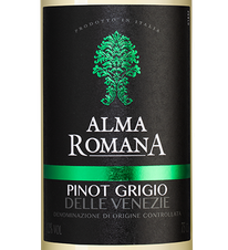 Вино Alma Romana Pinot Grigio, (147367), белое полусухое, 2023, 0.75 л, Альма Романа Пино Гриджо цена 1040 рублей