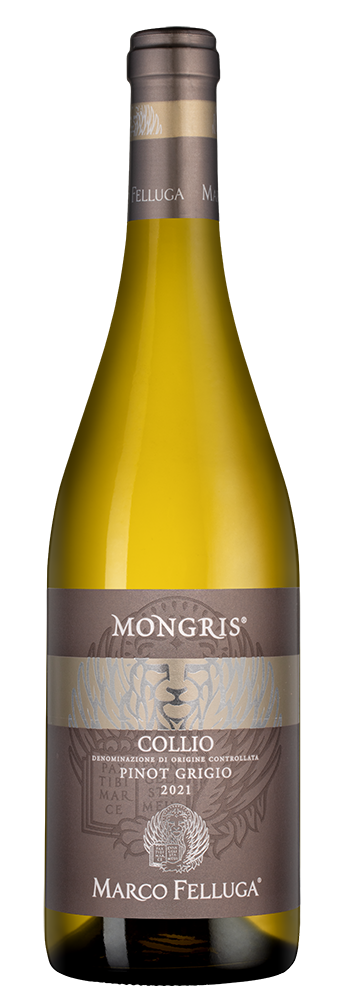 Вино Pinot Grigio Mongris, Marco Felluga, 2021, (137904), Италия, Фриули-Венеция-Джулия, белое, сухое, 0.75 л, Пино Гриджо Монгрис, цена 4990 рублей