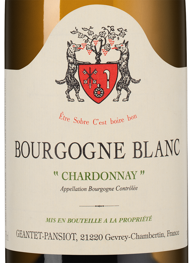 Вино Bourgogne Chardonnay, Domaine Geantet-Pansiot, 2022, (153168), Франция, Бургундия, белое, сухое, 0.75 л, Бургонь Шардоне, цена 9990 рублей