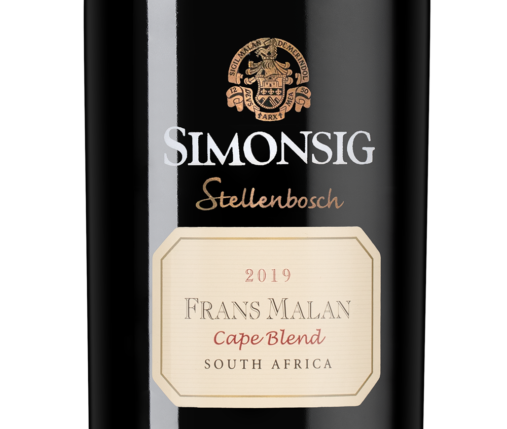 Вино Frans Malan, Simonsig, 2019, (144968), Южная Африка, Стелленбош, красное, сухое, 0.75 л, Франс Малан, цена 6990 рублей
