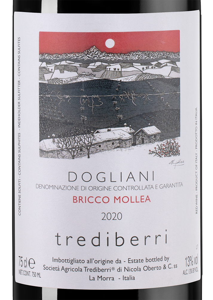 Вино Dogliani Bricco Mollea, Trediberri, 2020, (137744), Италия, Пьемонт, красное, сухое, 0.75 л, Дольяни Брикко Моллеа, цена 5490 рублей