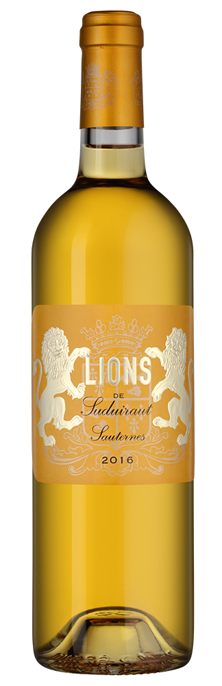 Вино Lions de Suduiraut (Sauternes), Chateau Suduiraut, 2016, (158735), Франция, Бордо, белое, сладкое, 0.75 л, Лион де Сюдюиро, цена 7490 рублей