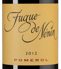 Вино Fugue de Nenin, (128402), красное сухое, 2012 г., 0.75 л, Фюг де Ненен цена 7890 рублей