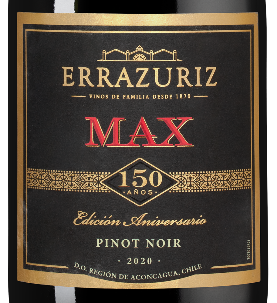 Вино Max Reserva Pinot Noir, Errazuriz, 2020, (138201), Чили, Аконкагуа, красное, сухое, 0.75 л, Макс Ресерва Пино Нуар, цена 3790 рублей