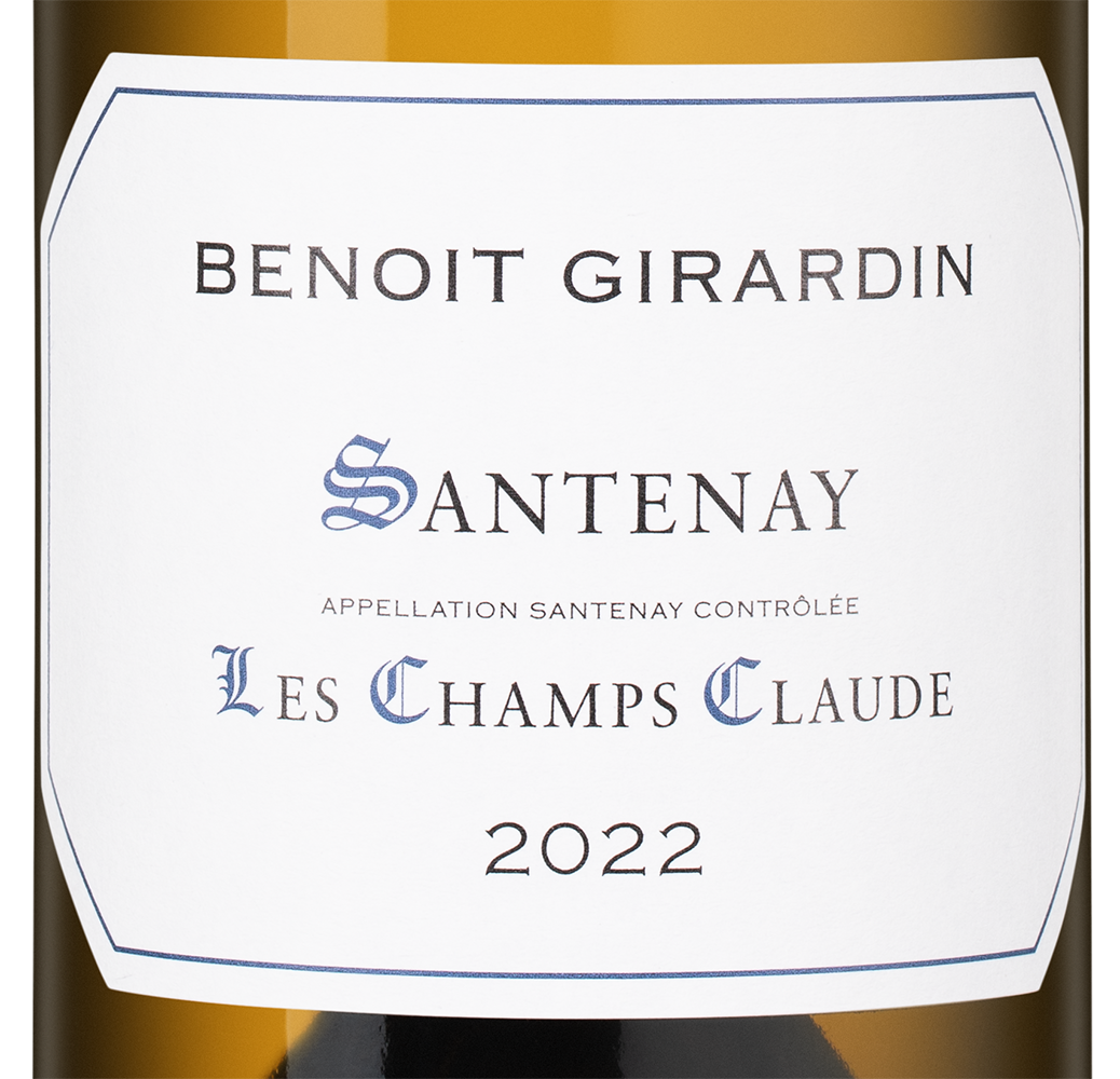 Вино Santenay Les Champs Claude, Benoit Girardin, 2022, (150550), Франция, Бургундия, белое, сухое, 0.75 л, Сантне Ле Шам Клод, цена 12490 рублей