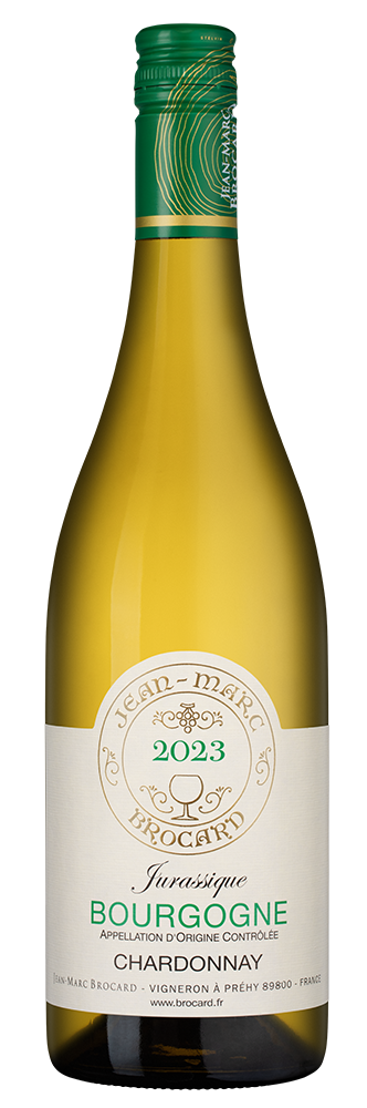 Вино Bourgogne Jurassique, Jean-Marc Brocard (Domaine Sainte-Claire), 2023, (157594), Франция, Бургундия, белое, сухое, 0.75 л, Бургонь Шардоне Жюрассик, цена 4490 рублей