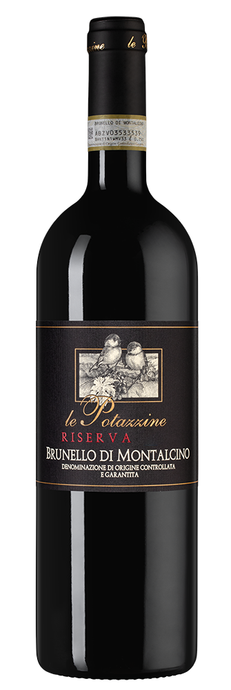 Вино Brunello di Montalcino Riserva, Le Potazzine, 2019, (153829), Италия, Тоскана, красное, сухое, 0.75 л, Брунелло ди Монтальчино Ризерва, цена 77490 рублей