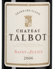 Вино Chateau Talbot, (142552), красное сухое, 2006 г., 3 л, Шато Тальбо цена 139990 рублей