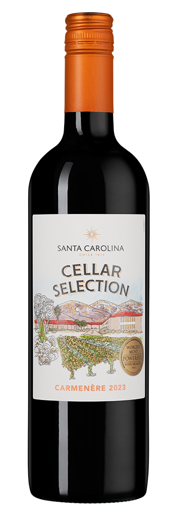 Вино Cellar Selection Carmenere, Santa Carolina, 2023, (145934), Чили, Центральная Долина, красное, полусухое, 0.75 л, Селлар Селекшн Карменер, цена 1190 рублей