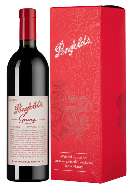 Вино Penfolds Grange в подарочной упаковке, 2019