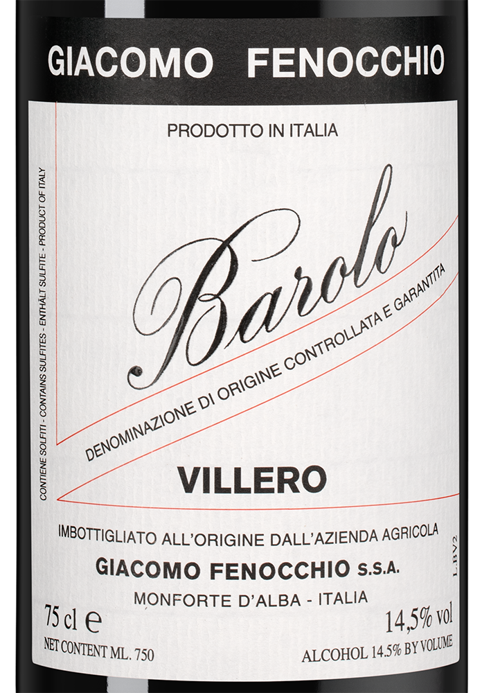 Вино Barolo Villero, Giacomo Fenocchio, 2020, (148388), Италия, Пьемонт, красное, сухое, 0.75 л, Бароло Виллеро, цена 27490 рублей