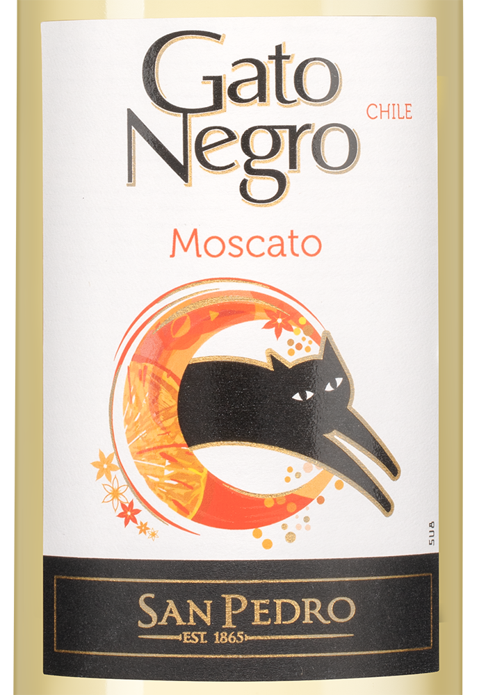 Вино Gato Negro Moscato, Vina San Pedro, 2023, (153797), Чили, Центральная Долина, белое, сладкое, 0.75 л, Гато Негро Москато, цена 1190 рублей