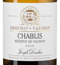 Вино Chablis Reserve de Vaudon, (133448), белое сухое, 2020 г., 0.75 л, Шабли Резерв де Водон цена 8490 рублей