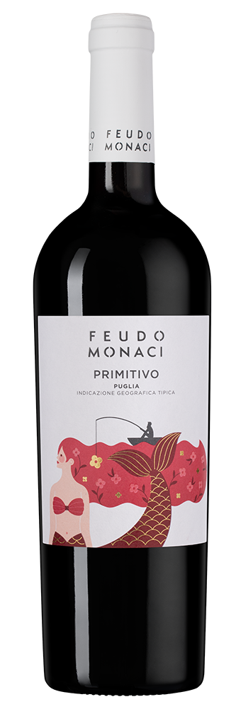 Вино Primitivo Feudo Monaci, Castello Monaci, 2024, (157992), Италия, Апулия, красное, полусухое, 0.75 л, Примитиво Феудо Моначи, цена 2390 рублей