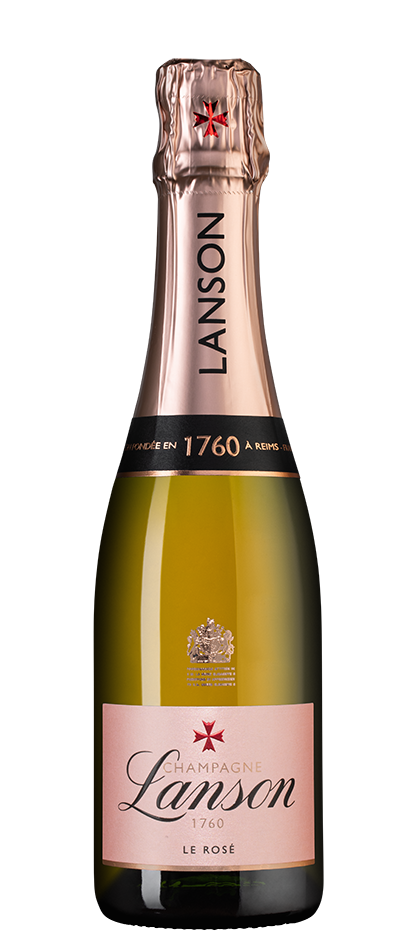 Шампанское Le Rose Brut, Lanson, 0.375л, (129963), Франция, Шампань, розовое, брют, 0.375 л, Ле Розе Брют, цена 9990 рублей
