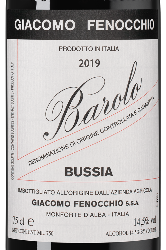 Вино Barolo Bussia, Giacomo Fenocchio, 2019, (142300), Италия, Пьемонт, красное, сухое, 0.75 л, Бароло Буссия, цена 16990 рублей