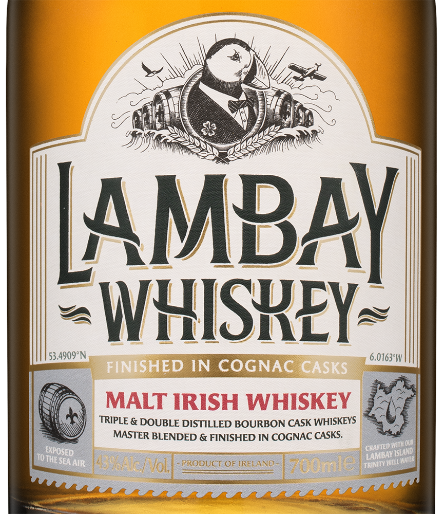 Виски Lambay Malt Irish Whiskey в подарочной упаковке, (154943), Ирландия, 0.7 л, Ламбей Молт Айриш Виски, цена 12490 рублей