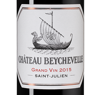 Вино Chateau Beychevelle (Saint-Julien), 2015, (138146), Франция, Бордо, красное, сухое, 0.75 л, Шато Бешвель, цена 34990 рублей