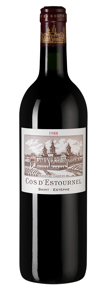 Вино Chateau Cos d'Estournel Rouge (Saint-Estephe), 1988, (111330), Франция, Бордо, красное, сухое, 0.75 л, Шато Кос д'Эстурнель Руж, цена 119990 рублей